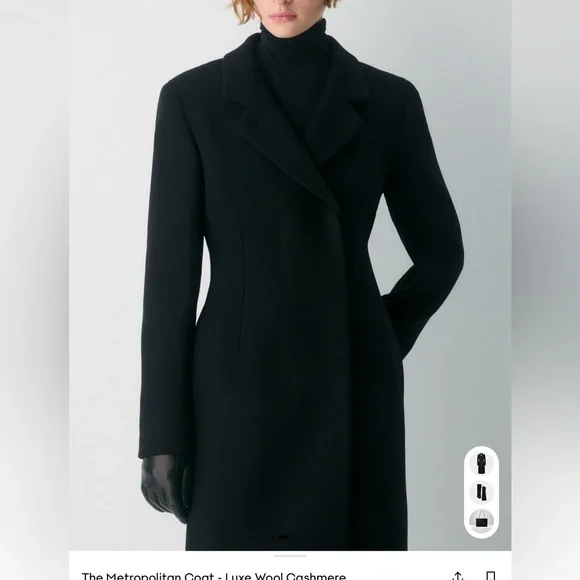Aritzia metropolitan coat luxe wool cashmere NWT - Picture 2 of 11